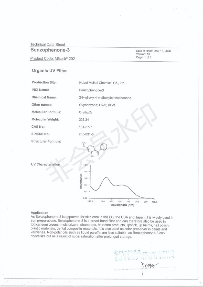 Technical sheets-Benzophenone-3(Oxybenzone USP)_00